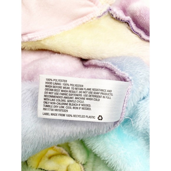 More than Magic Girls One Piece Ombre Pajamas Union Suit Hearts Peace Sz XS 4/5 - Picture 9 of 12